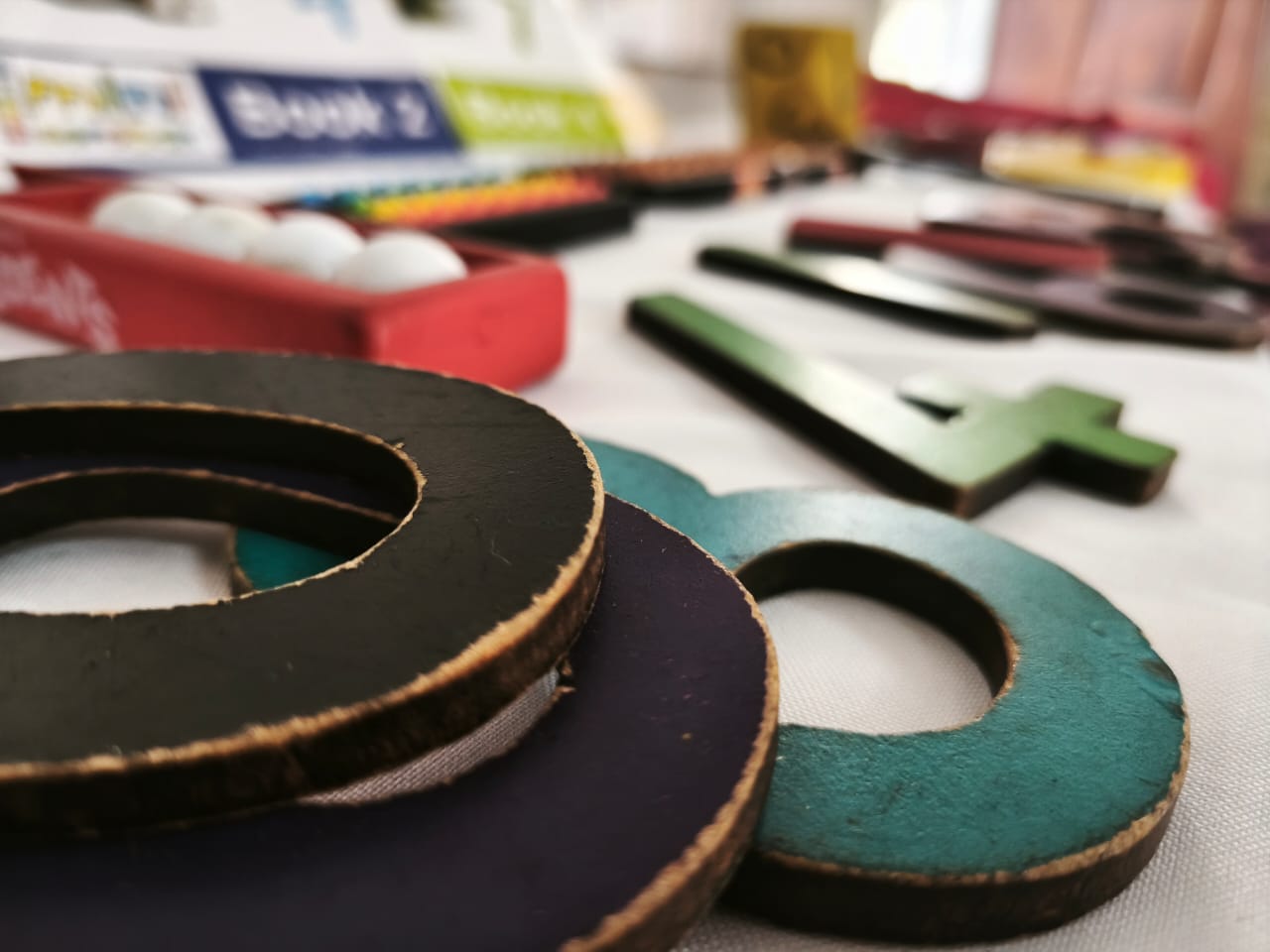 Wooden number toys